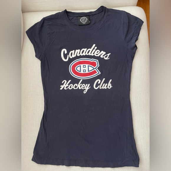NHL Canadiens T-Shirt Navy Blue - Picture 1 of 7